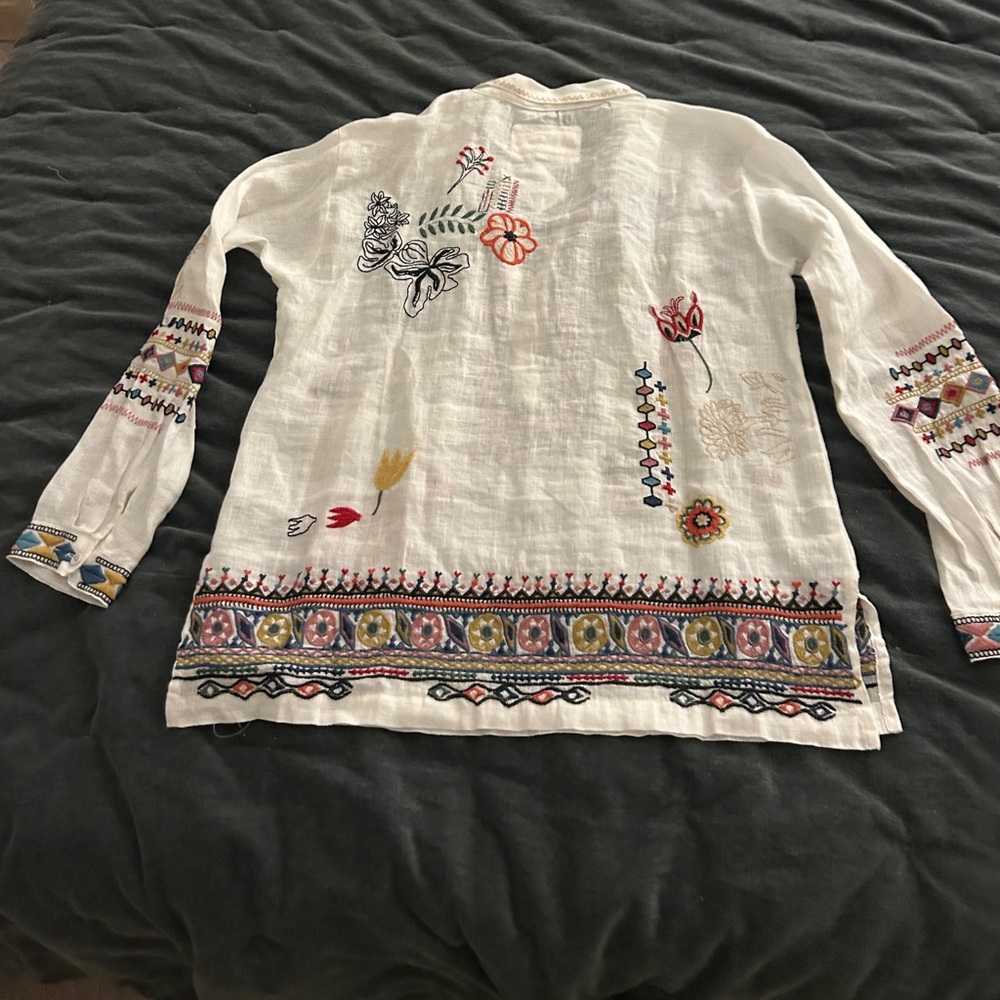 Johnny Was Simmie Blouse Embroidered XS - Picture 4 of 7